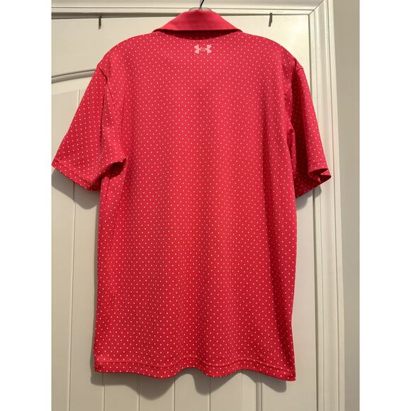 Women's Under Armour Golf Performance Polo Pink size Medium Loose fit - Picture 10 of 13